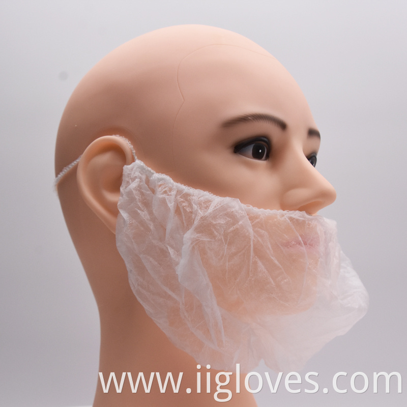 China Factory Free Sample Non Woven Beard Cover Disposable Beard Cover Net Beard Cover